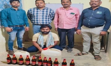 अवैध शराब के साथ एक आरोपी गिरफ्तार