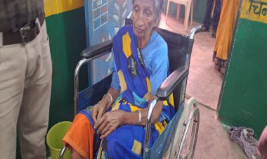 दिव्यांग बिराजो बाई ने किया मतदान, लोकतंत्र में दी सहभागिता