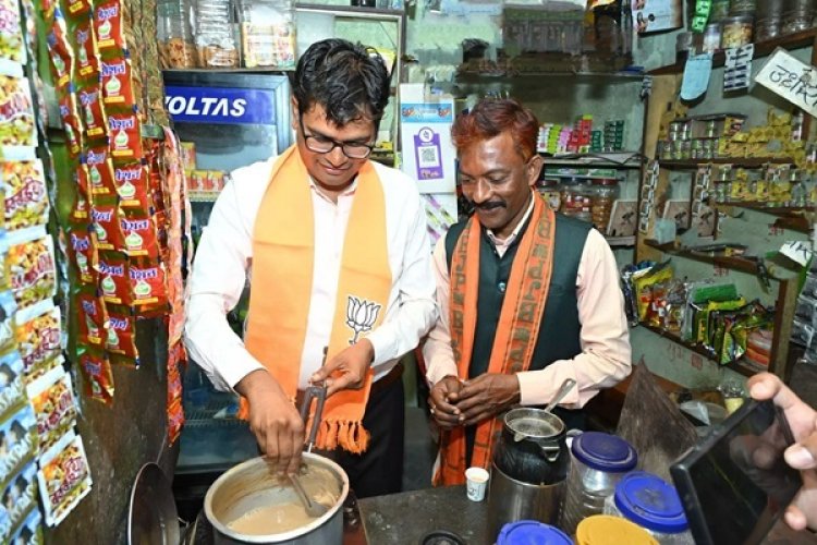 चाय बनाते नजर आए मंत्री ओपी चौधरी