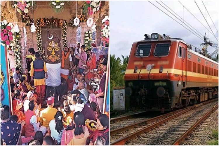 रुद्राक्ष महोत्सव के दौरान ट्रेनों में भारी भीड़, वेटिंग लिस्ट 100 के पार