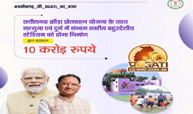 दुर्ग और सरगुजा संभाग में बनेंगे संभाग स्तरीय बहुउद्देशीय स्टेडियम