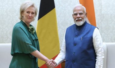 बेल्जियम की राजकुमारी एस्ट्रिड से मिले प्रधानमंत्री नरेंद्र मोदी