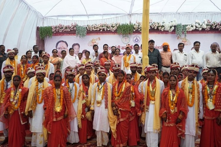 मुख्यमंत्री कन्या विवाह योजना के तहत 150 जोड़़े परिणय सूत्र में बंधे