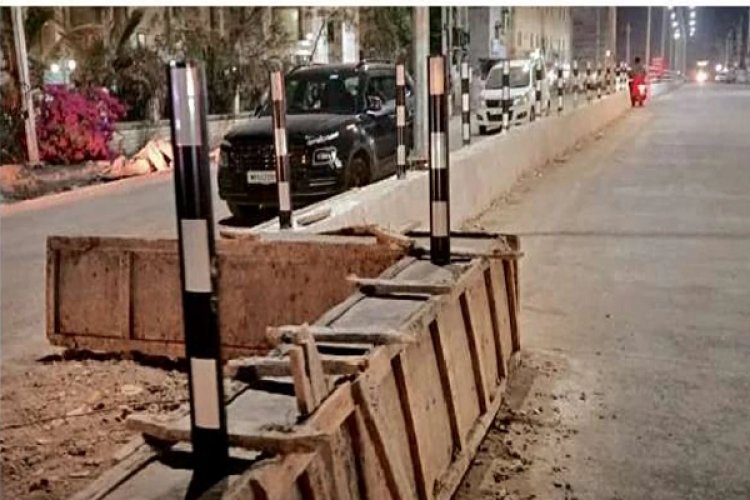 40 करोड़ के फोरलेन में एल शेप में बना दिया डिवाइडर, एमपी में PWD इंजीनियरों का कारनामा