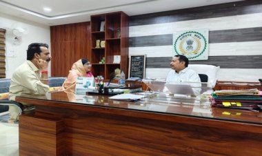 नगर पालिका अध्यक्ष एवं उपाध्यक्ष ने डीएफओ से की सौजन्य भेंट