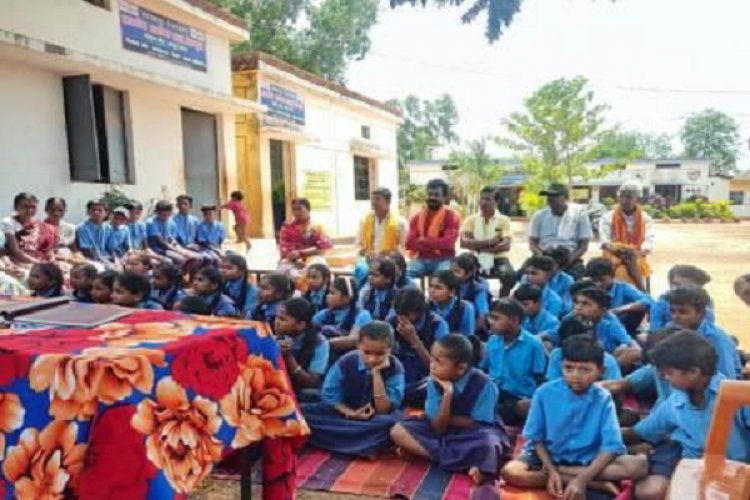 जगदलपुर ब्लॉक के चिलकुटी में हुई एक युद्ध-नशे के विरुद्ध कार्यशाला