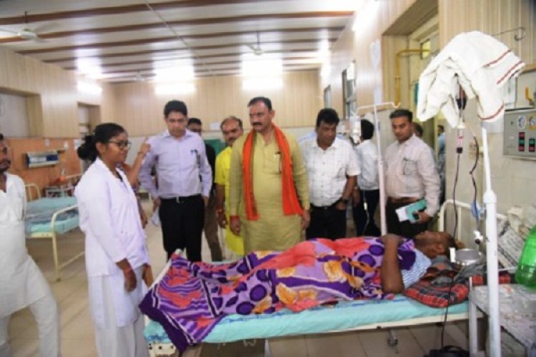 स्वास्थ्य मंत्री श्याम बिहारी जायसवाल ने किया एमआरआई सेंटर का शुभारंभ