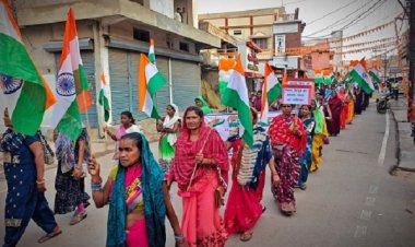 देशभक्तिपूर्ण वातावरण से सराबोर रहा जिले के विभिन्न स्थानों में आयोजित तिरंगा यात्रा