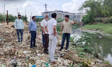 जब्बार नाला सफाई का निरीक्षण, निकासी के लिए पुलिया चौडी करने आवश्यक निर्देश