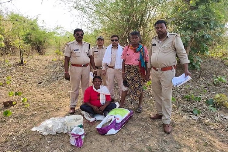 आबकारी विभाग ने महासमुंद में महुआ शराब बनाने की भट्टी किया ध्वस्त