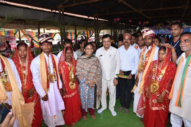 मुख्यमंत्री कन्या विवाह योजना के तहत 48 जोड़े परिणय सूत्र में बंधे