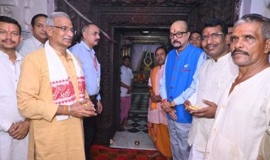 राज्यपाल ने किए राजीव लोचन के दर्शन