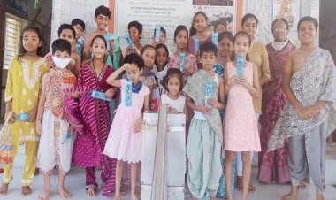 बच्चों ने लिया संकल्प: चातुर्मास में धर्म आराधना से जुड़ेंगे