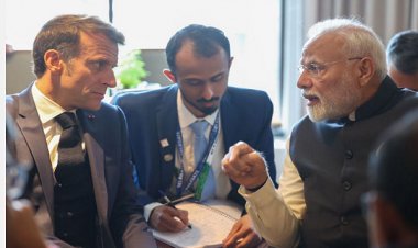 भारत-फ्रांस मिलकर पृथ्वी की बेहतरी के लिए काम करते रहेंगे : पीएम मोदी