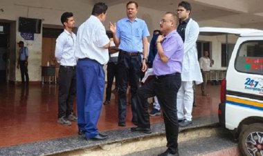 संभागायुक्त ने शासकीय चिकित्सा महाविद्यालय का किया आकस्मिक निरीक्षण