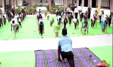 ’’कृषि महाविद्यालय, साजा में योग दिवस पर विद्यार्थियों ने सीखे स्वस्थ जीवन के सूत्र’’