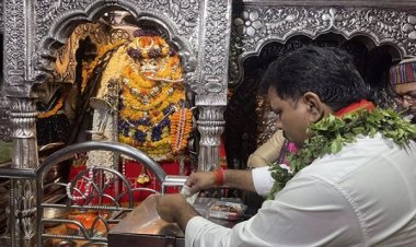 गृहमंत्री विजय शर्मा ने श्री काल भैरव मंदिर के दर्शन किए