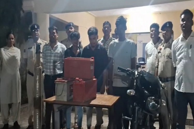 भटगांव पुलिस की बड़ी कार्रवाई: चोरी के सामान सहित 4 आरोपी गिरफ्तार