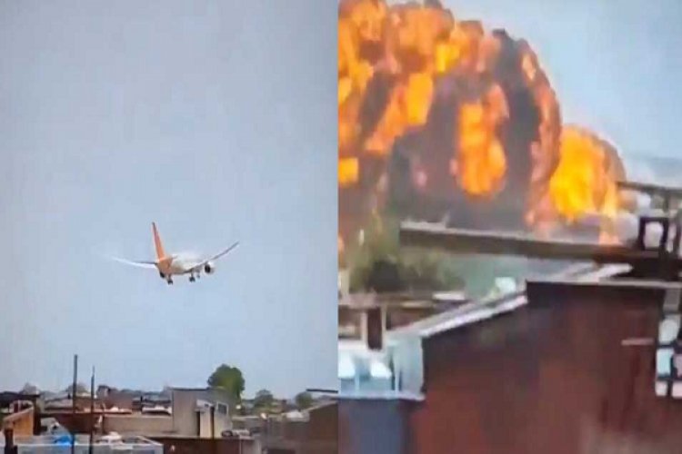 टेकऑफ के तुरंत बाद एयर इंडिया का विमान क्रैश: पूर्व सीएम समेत 242 यात्री थे सवार