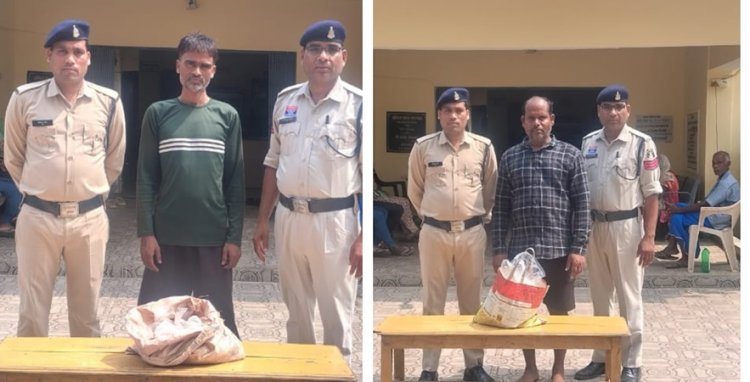 भटगांव पुलिस की कार्रवाई: 17.2 लीटर अवैध शराब के साथ 2 तस्कर गिरफ्तार