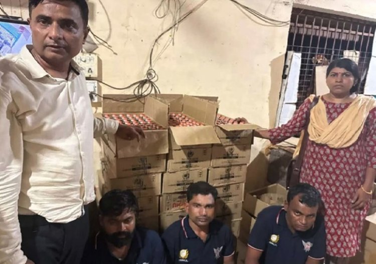 कंपोजिट दुकान में बिक रही थी मिलावटी शराब, 250 पेटी जब्त
