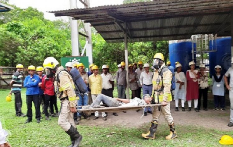 ऑक्सीजन प्लांट-2 में आपदा प्रबंधन मॉक ड्रिल का सफल आयोजन