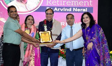 वरिष्ठ चिकित्सा शिक्षक डॉ. अरविन्द नेरल को दी गई भावभीनी विदाई