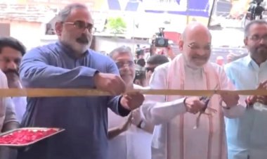 अमित शाह ने तिरुवनंतपुरम में बीजेपी के नए कार्यालय का उद्घाटन किया