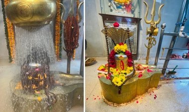 महादेव घाट में लगी भक्तों की कतार, हटकेश्वर देव में जलाभिषेक