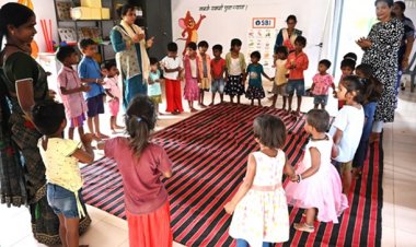 आंगनबाड़ी की बदली तस्वीर : खेलते-खिलखिलाते नन्हे कदमों से संवर रहा भविष्य