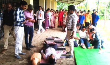 छात्रों को ने सीखे प्राथमिक सहायता व सामाजिक दायित्वों के निर्वहन के गुर