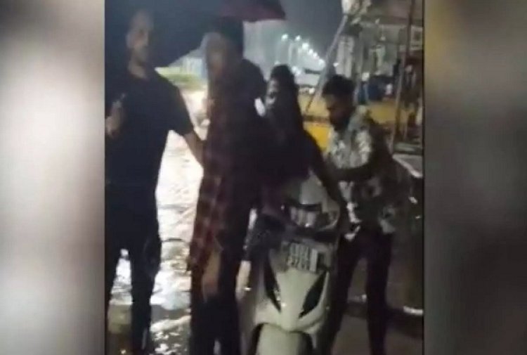 नाईट क्लब से निकली युवती का हाई वोल्टेज ड्रामा, वायरल हो रहा वीडियो