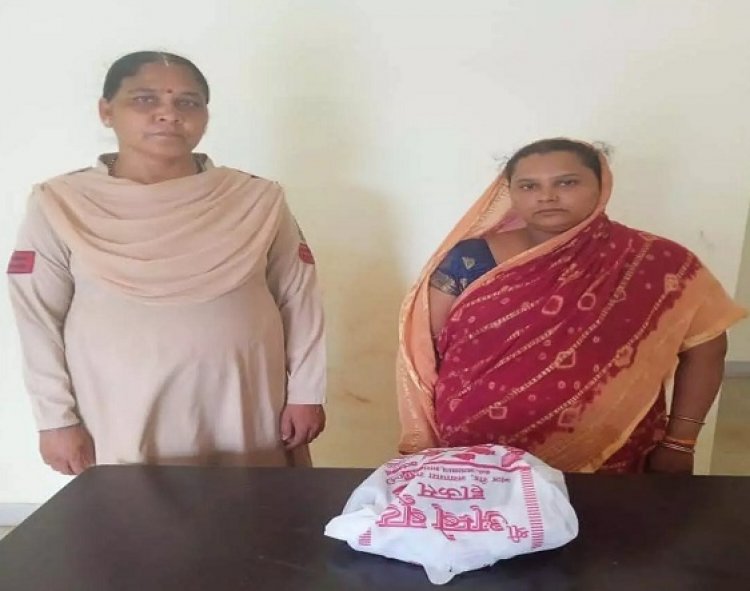 गांजा बेचती महिला गिरफ्तार, मादक पदार्थ जब्त