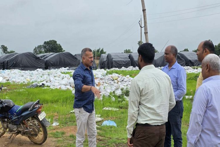 कलेक्टर ने किया घंघरी व सूर धान संग्रहण केंद्रों का निरीक्षण