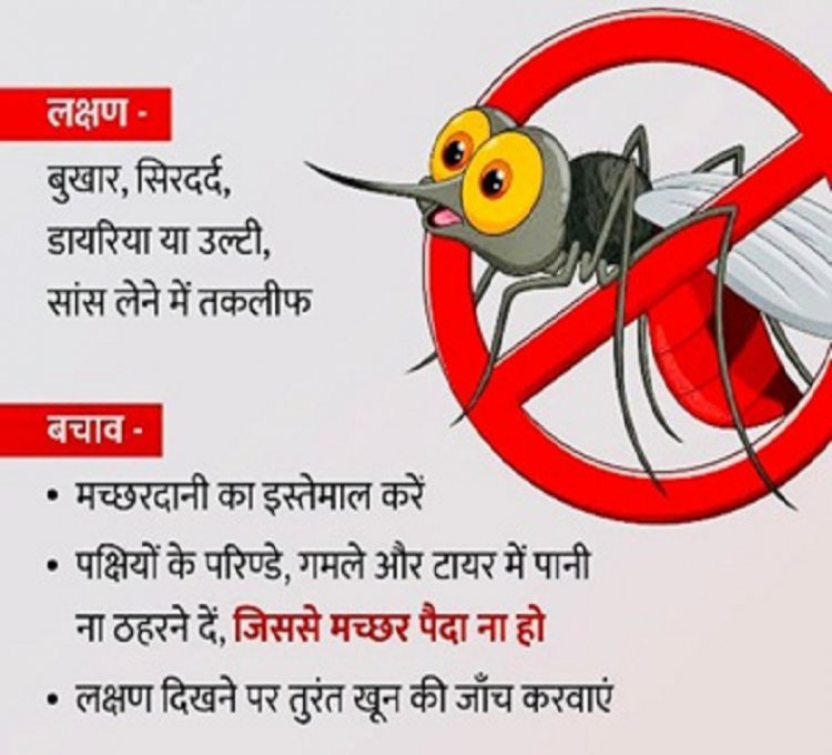 मलेरिया से बचाव एवं रोकथाम के लिए ग्रामीणों को किया जा रहा जागरूक