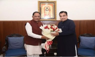 केंद्रीय मंत्री नितिन गडकरी से मिले CM साय