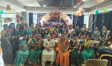 सावन महोत्सव में हरियाली की छटा, गीत-संगीत और रंगारंग कार्यक्रमों से सजी लेडीज़ क्लब की किटी पार्टी