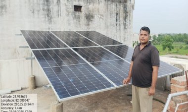 प्रधानमंत्री सूर्यघर मुफ्त बिजली योजना : बिल्हा के शेख जमशेर के हर महीने बच रहे 3 हजार रूपए