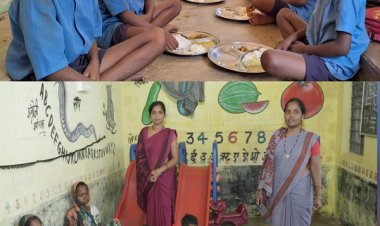 आंगनबाड़ियों और स्कूलों में बच्चों की बन रही सेहत