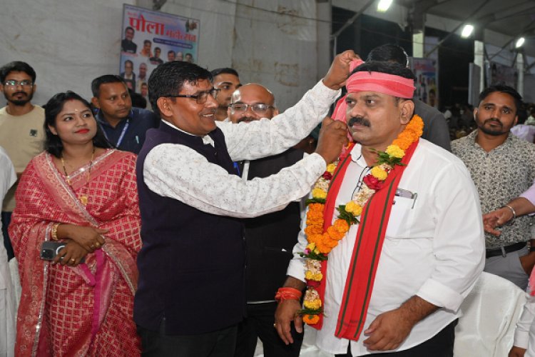 गृह मंत्री श्री विजय शर्मा पोरा महोत्सव एवं किसान उत्सव में हुए शामिल