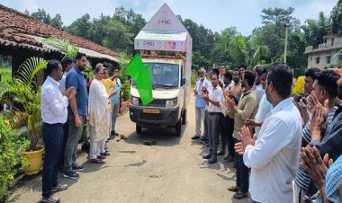 विधायक श्रीमती गोमती साय ने सूर्य घर मुफ्त बिजली योजना के प्रचार-प्रसार रथ को हरी झण्डी दिखाकर किया रवाना