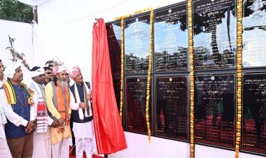 मुख्यमंत्री श्री साय ने नरहरपुर में किया 75.31 करोड़ रुपए के 11 निर्माण कार्यों का भूमिपूजन