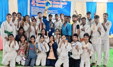 रायपुर : राज्य स्तरीय कूड़ो प्रतियोगिता में खिलाड़ियों को मिला स्वर्ण पदक