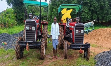 फार्म मशीनरी बैंक से हो रही खेती-किसानी में सहूलियत-वीरेन्द्र बघेल को बैंक ऋण की अदायगी के बाद आय में निरंतर हो रही है वृद्धि