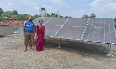 रायपुर : घर में रौशनी के साथ आमदनी का भी लाभ मिला गंगोत्री को