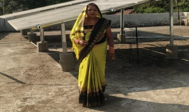 रायपुर : सोलर पैनल से चन्दा को मिल रही मुफ्त बिजली