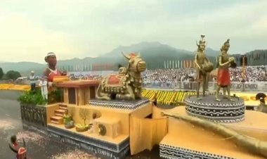 रायपुर : गुजरात की धरती पर बस्तर का सम्मान — एकता परेड में छत्तीसगढ़ की झांकी ने दिखाया विकास का नया मॉडल
