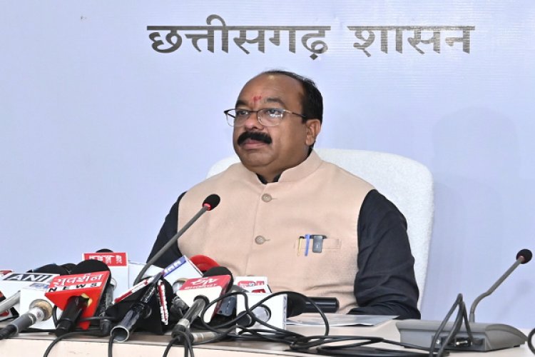 उप मुख्यमंत्री श्री अरुण साव ने कैबिनेट की बैठक में लिए गए निर्णयों की जानकारी दी