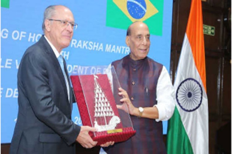 रक्षा उद्योग के क्षेत्र में एक दूसरे का सहयोग करेंगे भारत और ब्राजील