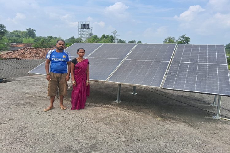 रायपुर : घर में रौशनी के साथ आमदनी का भी लाभ मिला गंगोत्री को